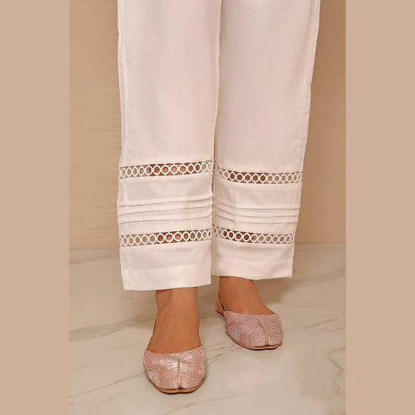 Off White Lace Trouser WRT-07